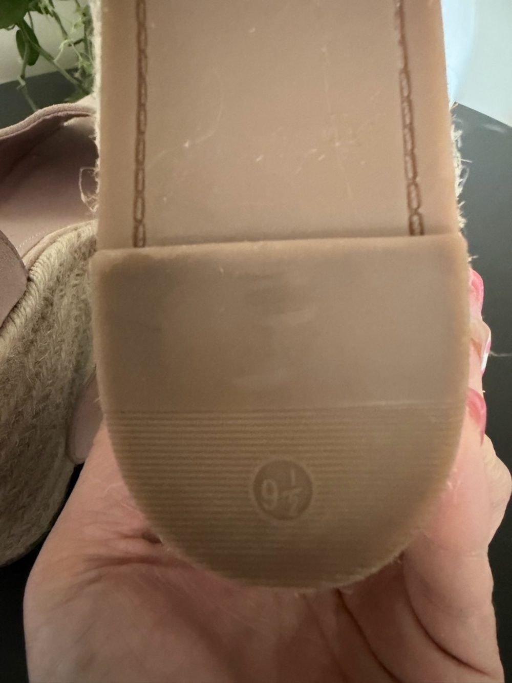 Marc Fisher LTD Alida Platform Wedge Espadrille Sandals in blush - Picture 5 of 6